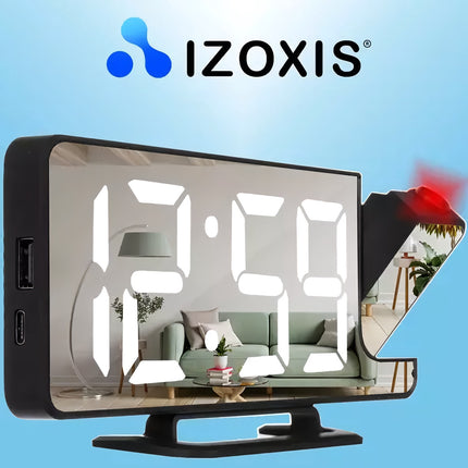 Réveil LED avec projecteur Izoxis 19576