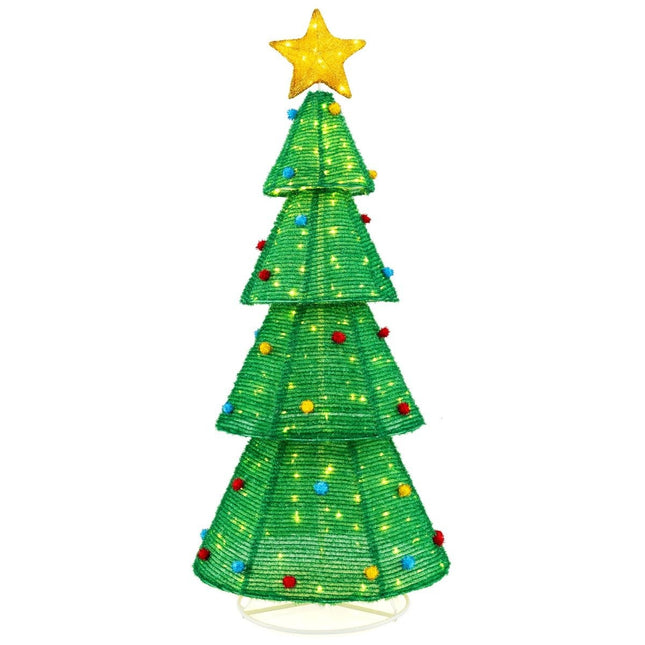 Sapin de Noël artificiel LED Sapin de Noël éclairé de 190 cm avec 200 lumières LED