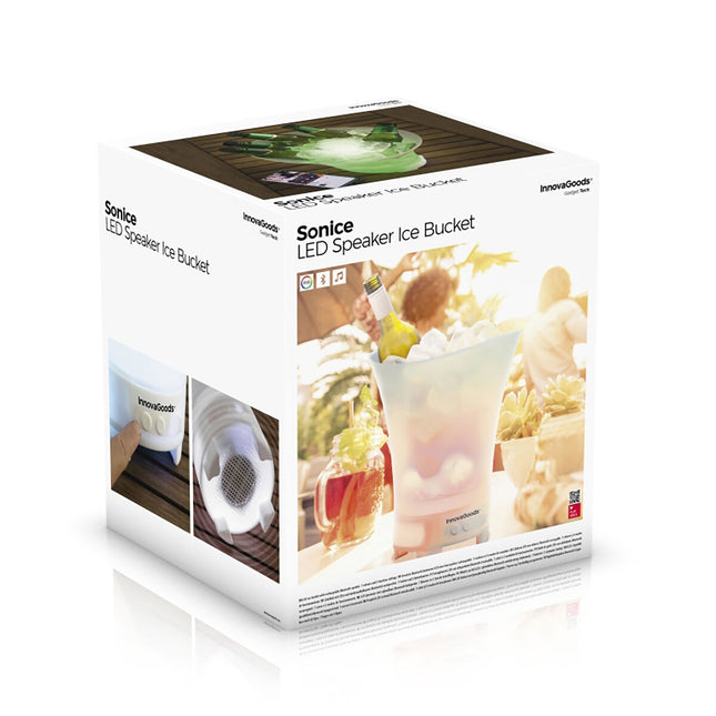 LED-Eimer mit wiederaufladbarem Lautsprecher Sonice InnovaGoods