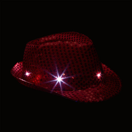 LED-Mütze mit Pailletten