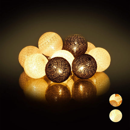 Guirlande lumineuse LED avec 10 boules