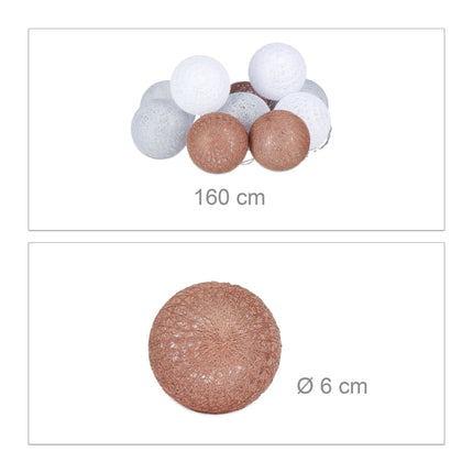 Guirlande lumineuse LED avec 10 boules