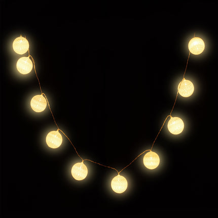Guirlande lumineuse LED avec 10 boules