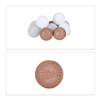 Guirlande lumineuse LED avec 10 boules