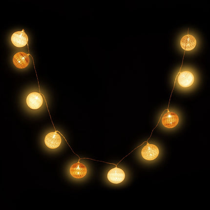Guirlande lumineuse LED avec 10 boules
