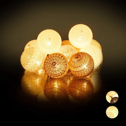 Guirlande lumineuse LED avec 10 boules