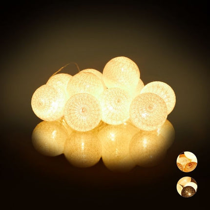 Guirlande lumineuse LED avec 10 boules