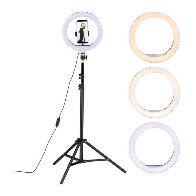 Anneau lumineux LED avec support