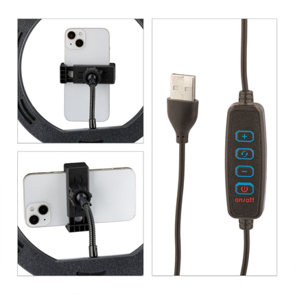LED-Ringlicht mit Stativ