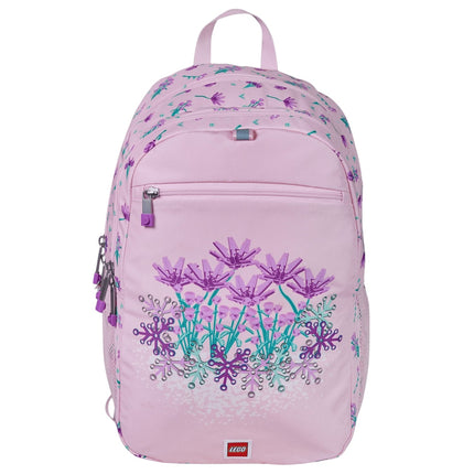 Sac à dos LEGO extensible avec motif floral et grande capacité