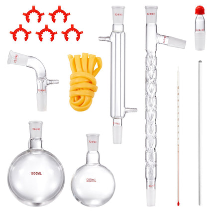 Lab Distillation Kit, 24/40 Joint, 1000 mL, 14-Piece