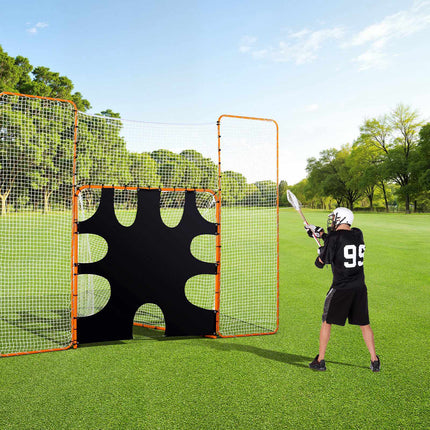 Lacrosse Goal 12x9 Ft, 3-In-1 Backstop and Target