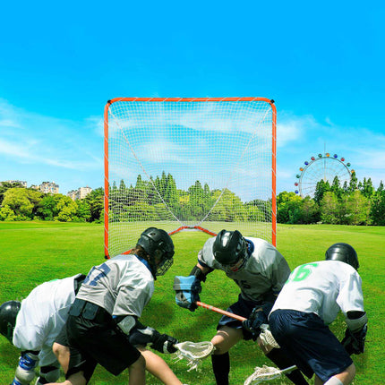 Lacrosse Goal 6x6 Ft, Steel Frame Net With Carry Bag