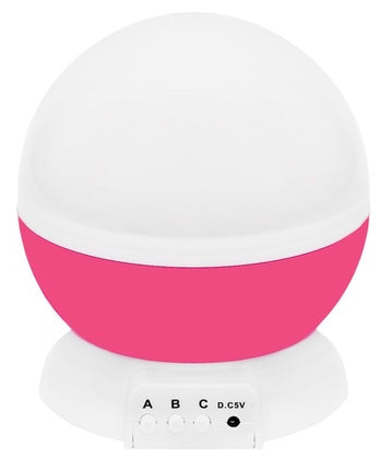 Lampe avec projecteur à piles rose 22192
