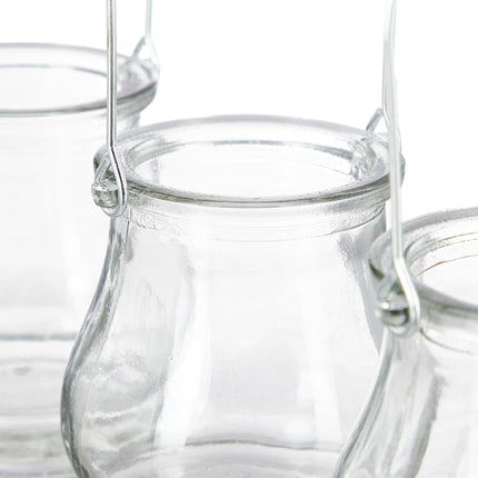 Windlicht transparent 12er Set
