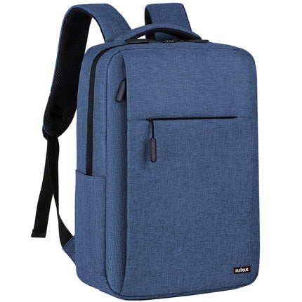 Laptop-Rucksack 15,6" – Blau, Wasserabweisend, Polyester