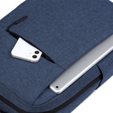 Laptop-Rucksack 15,6" – Blau, Wasserabweisend, Polyester
