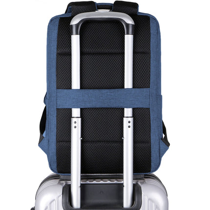 Laptop-Rucksack 15,6" – Blau, Wasserabweisend, Polyester