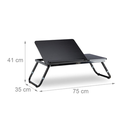 Laptoptisch fürs Bett schwarz