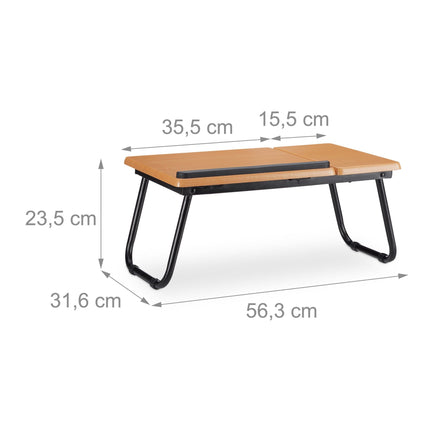 Laptoptisch mit neigbarer Arbeitsfläche