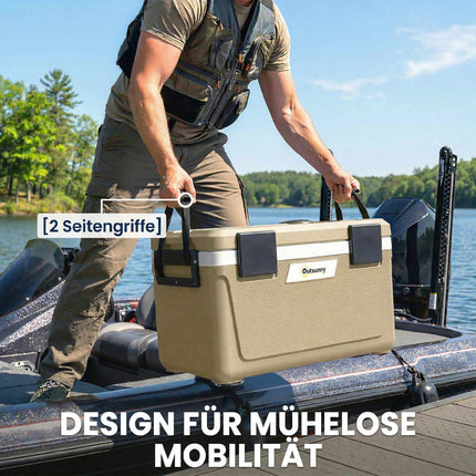Glacière portable grande capacité de 42,6 L avec isolation en mousse PU