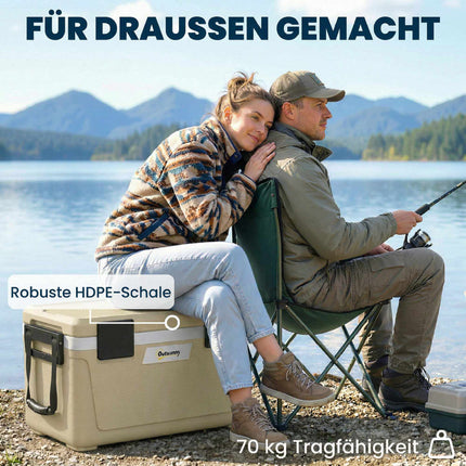 Glacière portable grande capacité de 42,6 L avec isolation en mousse PU
