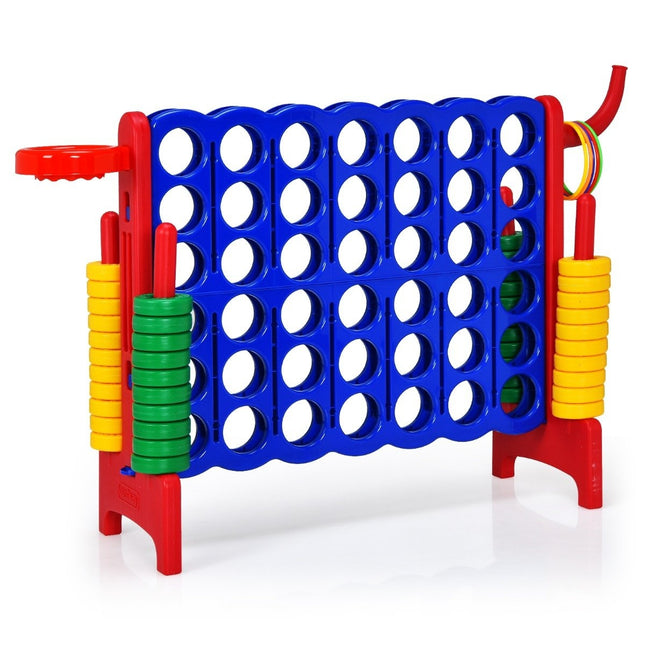 Grand ensemble 4 en rangée jumbo 4 en rangée 84 x 33 x 79 cm bleu + rouge