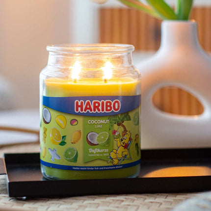 Bougie parfumée en grand pot de verre - Parfum doux