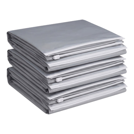 Sacs de rangement sous vide gris, grand format, 100 x 80 cm, lot de 8