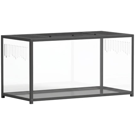 Grande cage pour hamster, 100 x 50 x 52,5 cm, acrylique et aluminium