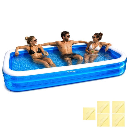 Grande piscine gonflable rectangulaire 305 x 183 x 50 cm