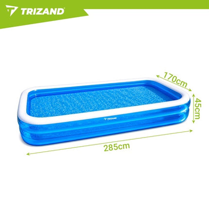 Grande piscine gonflable rectangulaire 305 x 183 x 50 cm