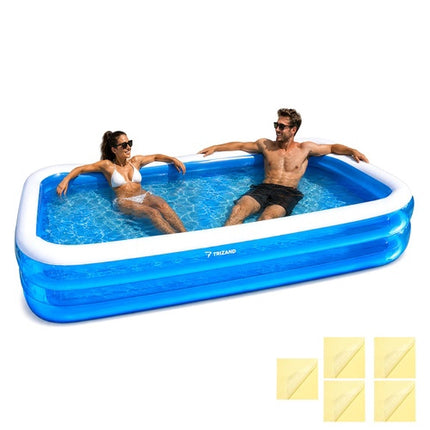 Großer rechteckiger aufblasbarer Pool, 262x175x50 cm