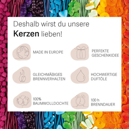 Große Duftkerze, Glasgefäß, doppelter Duft