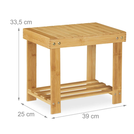 Grand tabouret en bambou