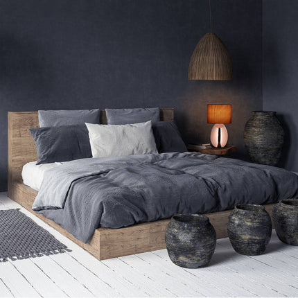 Grande lampe de chevet avec fonction tactile en cuivre