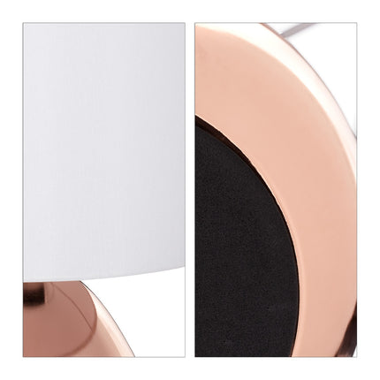 Grande lampe de chevet avec fonction tactile en cuivre