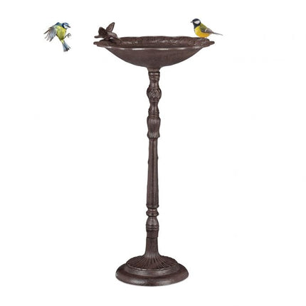 Grand bain d'oiseaux en fonte
