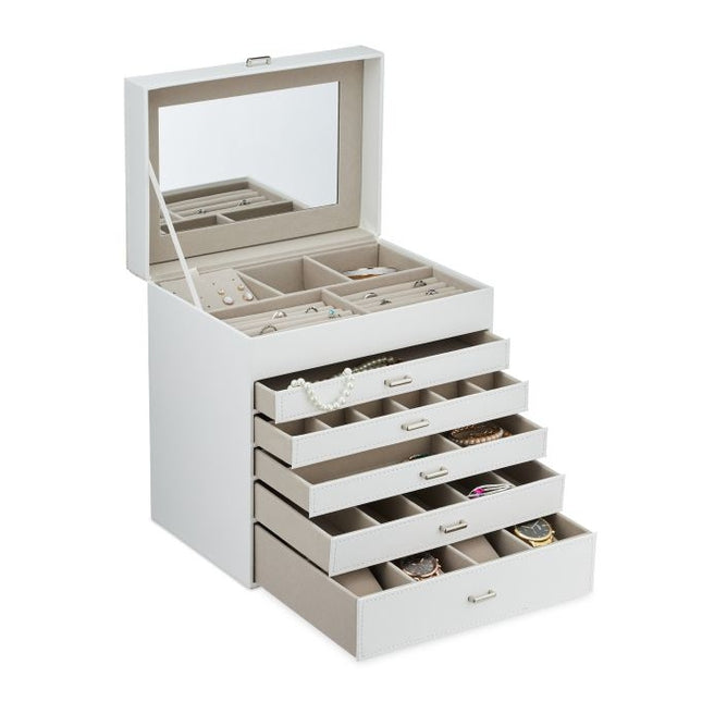 Grande boîte à bijoux avec miroir