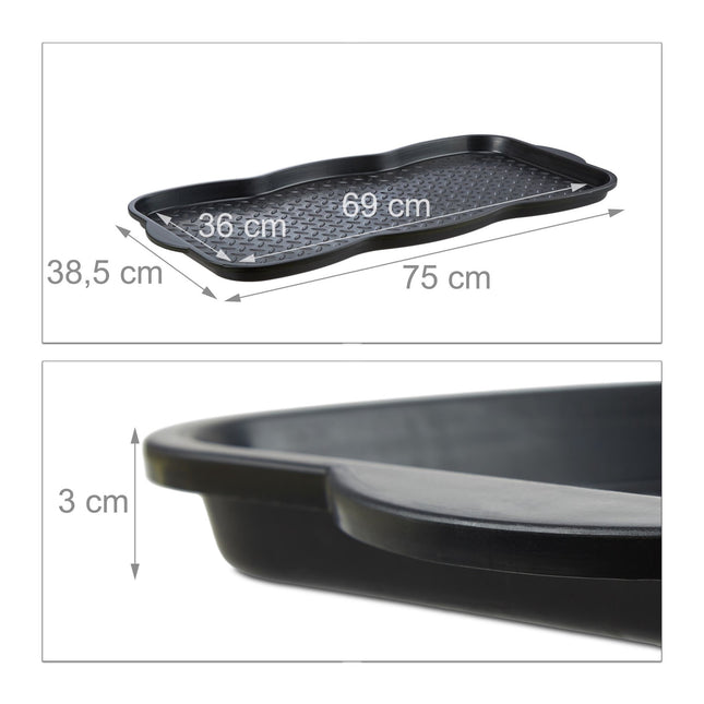 Grand plateau à chaussures pour 3 paires