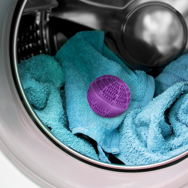 Boules à lessive violettes, lot de 4 - Écologiques, 1 000 lavages