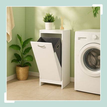 Armoire à linge avec sac de 48 L - Résistante à l'humidité