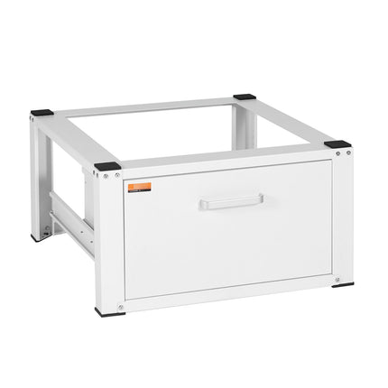 Laundry Pedestal With Drawer, 299kg Steel Washer Base