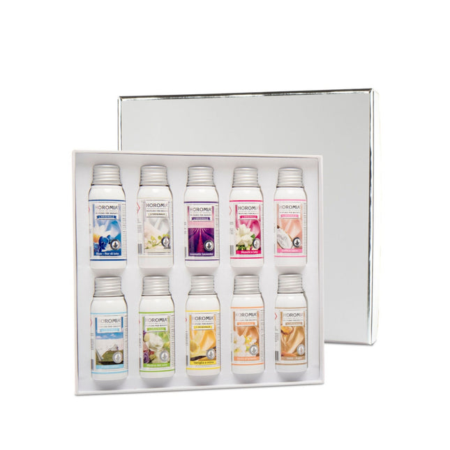 Coffret cadeau de parfum pour le linge - 10 flacons parfumés