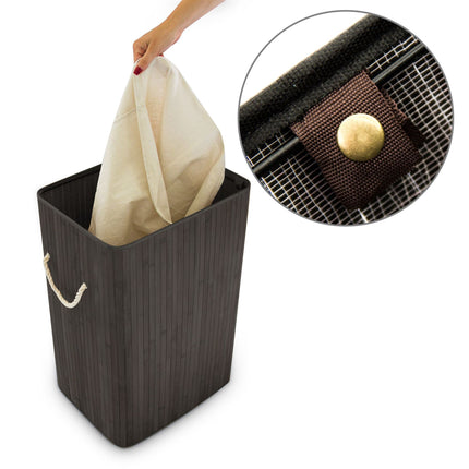 Panier à linge en bambou