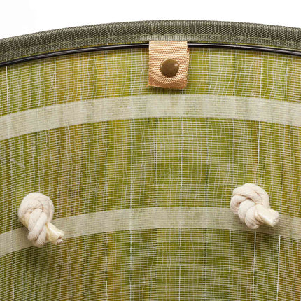Panier à linge rond en bambou