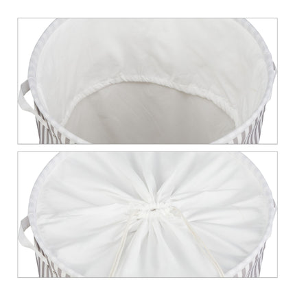 Tissu pour panier à linge à rayures