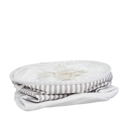 Tissu pour panier à linge à rayures