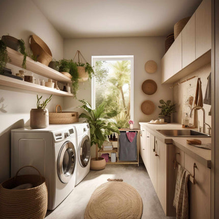 Étagère panier à linge pour salle de bain