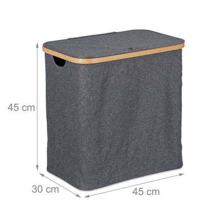 Panier à linge avec couvercle 60 l